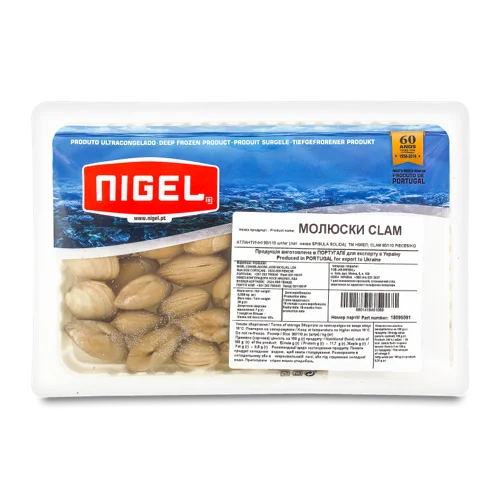 Молюски Clam Вищого Ґатунку, Пакування Картонне, 500г