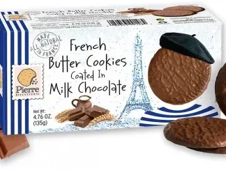 Печиво французьке вершкове вкрите молочним шоколадом Pierre Biscuiterie 135г