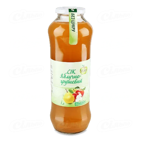 Сік Нова Мрія яблучно-грушевий прямого віджиму, 1л