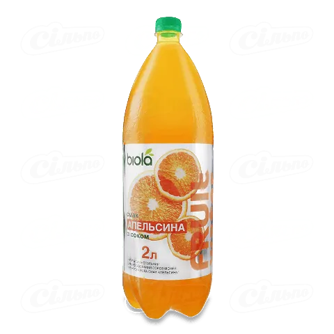 Напій газований Biola Fruit Water Апельсин 2л