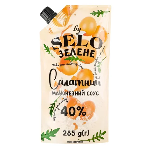 Майонезний соус Selo Зелене Салатний 40% 285г