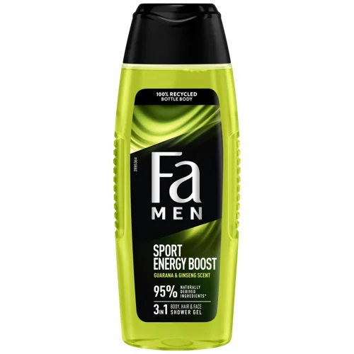 Гель для душу Fa Men Sport Energy Boost з ароматом гуарани і женшеню 250мл