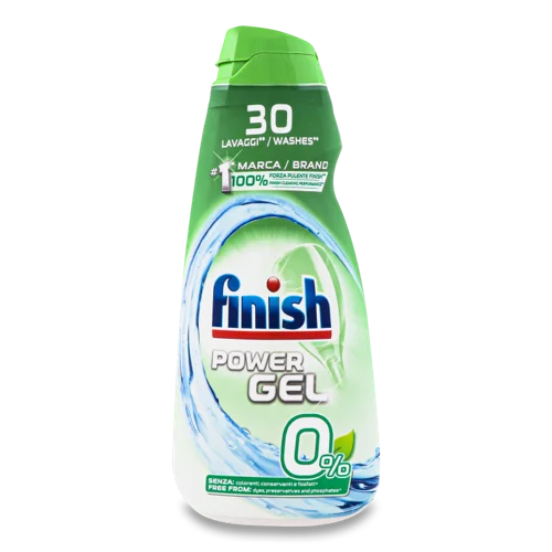 Засіб Для Миття Посуду Power Gel 0% Finish, В/ґ, 600мл