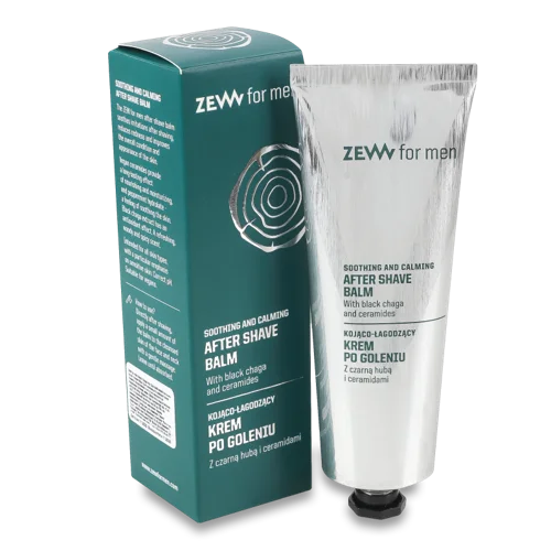Бальзам Після Гоління Заспокійливий Black Chaga Line ZEW for Men, 80мл