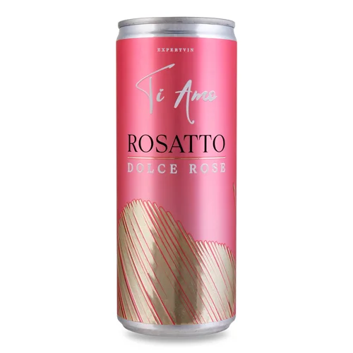 Напій винний Ti Amo Rosatto rose sweet з/б,0,25л