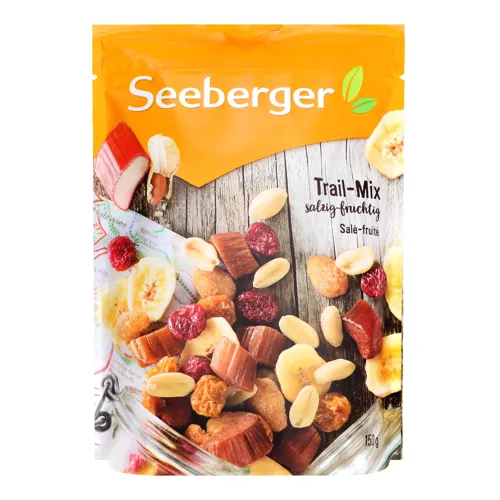 Суміш Seeberger горішків та ягід кисло-солодка з ревенем 150г х1