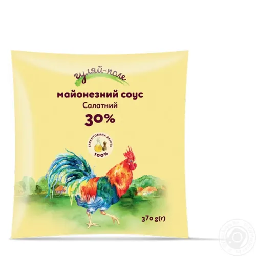 Майонезний соус Гуляй-поле Салатний 30% 340г