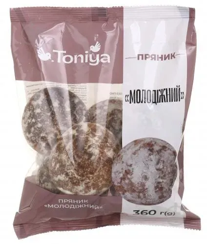 Пряник Молодіжний 360г*12шт/ящTM Toniya