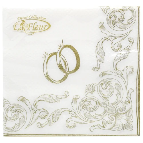 Серветки La Fleur Mini столові паперові 33х33см 2 шари 20шт
