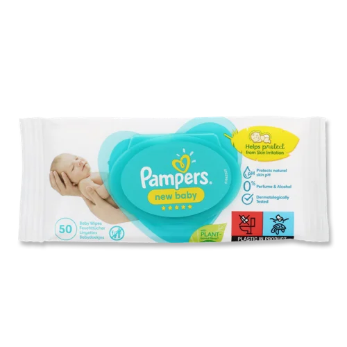 Вологі Серветки Для Дітей New Baby Pampers, 50шт, в/ґ