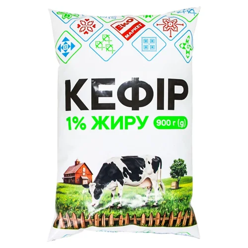 Кефір  Еко Маркет 1% 900г