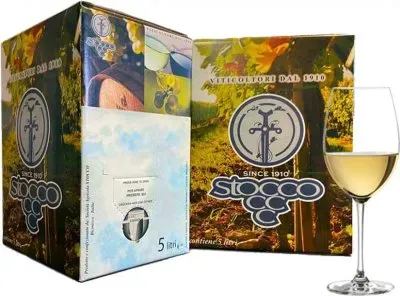 Вино Stocco Sauvignon IGT Trevenezie Bag-in-box біле сухе 5л 12.5%