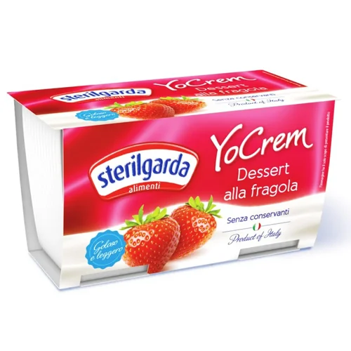 Йогурт Sterilgarda YoCrem кремовий з полуницею 100г х 2шт