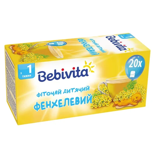 Фіточай Bebivita фенхелевий для дітей з 1 тижня 30г