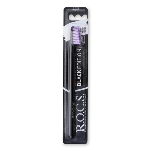 Зубна Щітка Середня Classic Black Edition R.O.C.S., 1шт