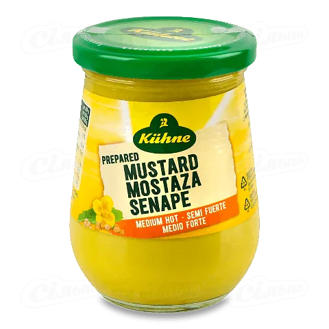 Гірчиця Kuhne Mittel Scharf середньо гостра, 250мл