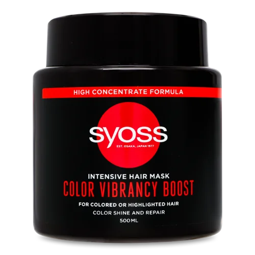 Маска Для Волосся Інтенсивна Color Vibrancy Boost Syoss, 500мл
