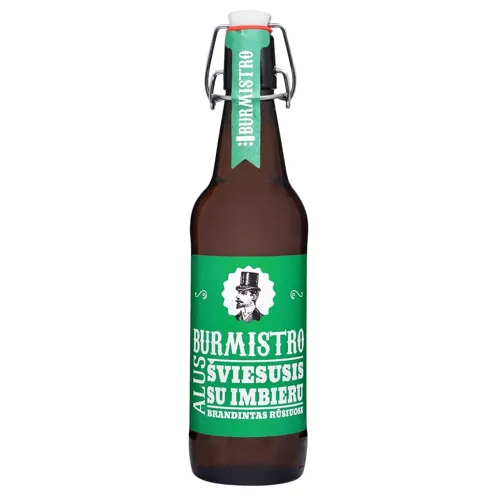 Пиво Kauno Alus Burmistro Sviesusis з імбирем світле 5% 0,5л