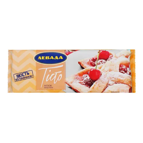 Тісто листкове заморожене «Левада» м/у 1000г
