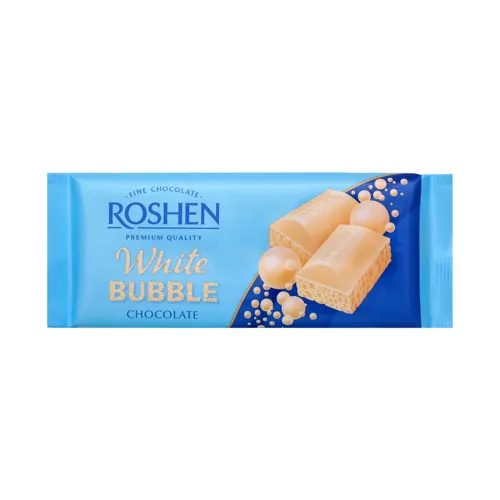 Шоколад білий пористий Roshen м/у 85г