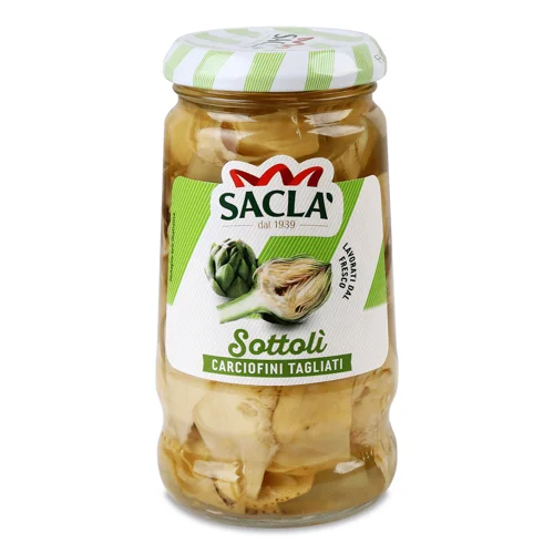 Артишоки Sacla різані у рослинній олії,285г