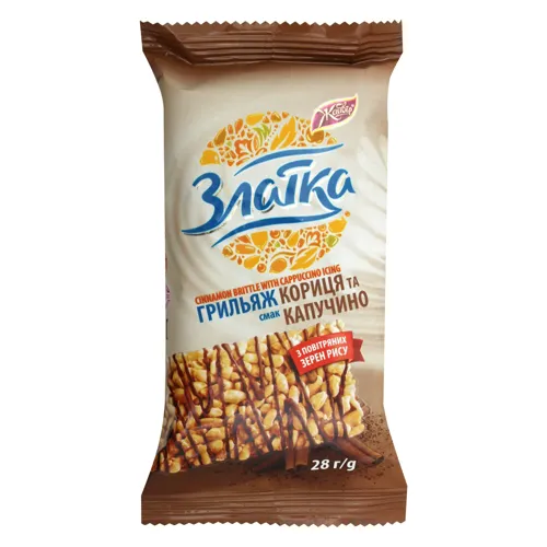Грильяж рисовий «Кориця-капучіно» Златка Жайвір 28г