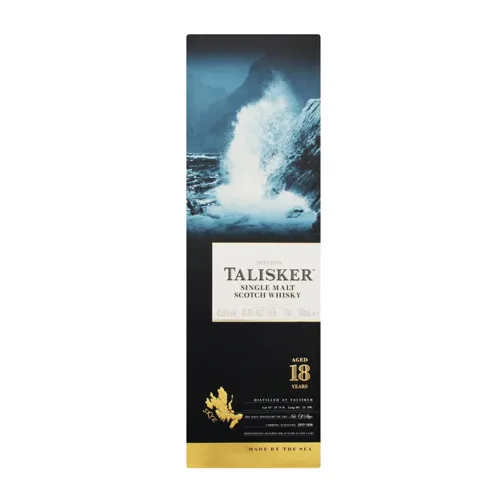 Віскі 0.7л 45.8% 18YO Talisker картонна упаковка