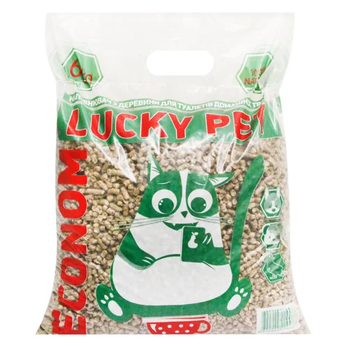 Наповнювач з деревини Lucky Pet Економ 6кг