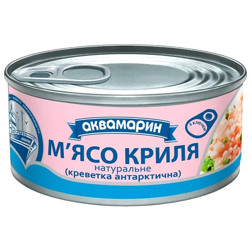 М'ясо криля Аквамарин креветка антарктична 100г