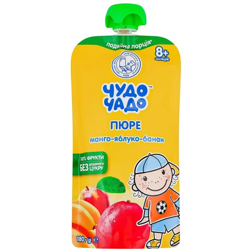 Пюре Чудо-Чадо манго-яблуко-банан 180г