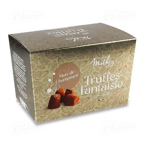 Цукерки Mathez Трюфелі Марк де Шампань, 250г