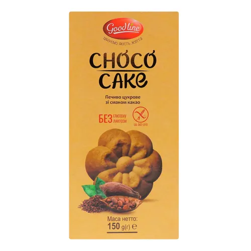 Печиво цукрове зі смаком какао Good Line к/у 150г
