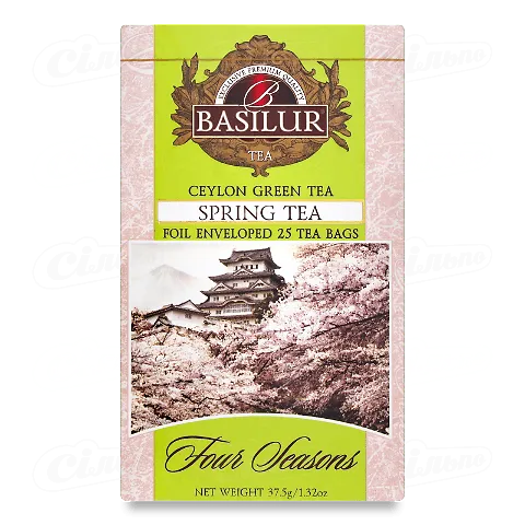 Чай зелений Basilur Four Seasons з вишнею, 25*1,5г