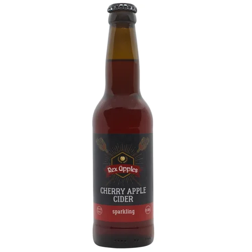 Сидр Rex Apples яблучно-вишневий сухий 4-4,5% 0,33л
