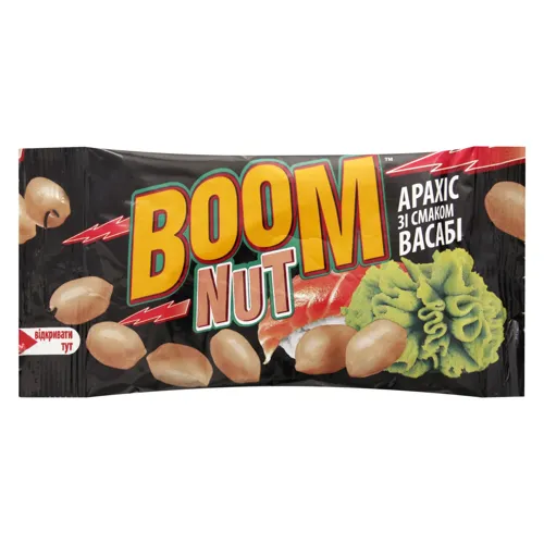 Арахіс смажений солоний зі смаком васабі Boom Nut м/у 30г
