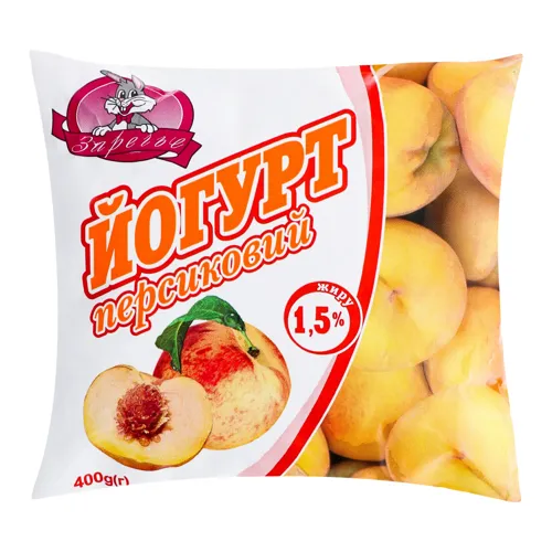 Йогурт 1.5% Персиковий Заречье м/у 400г