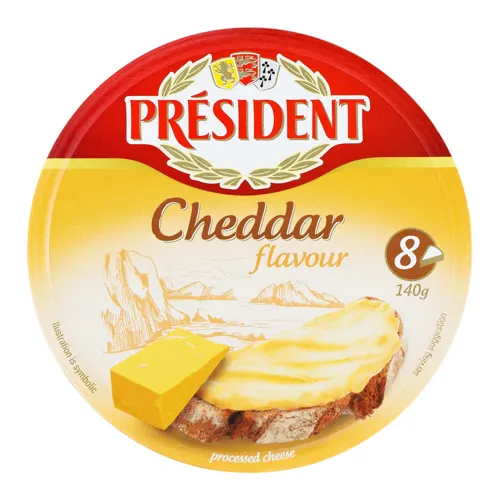 Сир плавлений 35% Чеддер President