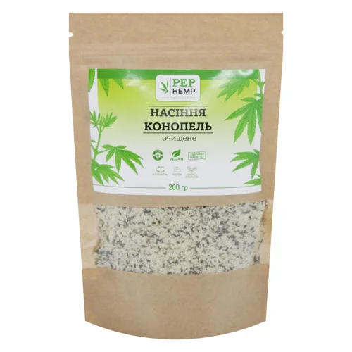 Насіння Pep Hemp конопель очищене 200г