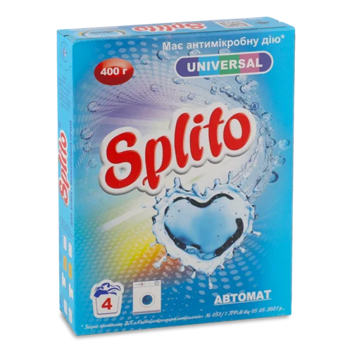 Пральний Порошок для Білих і Кольорових Речей Universal Splito 400г