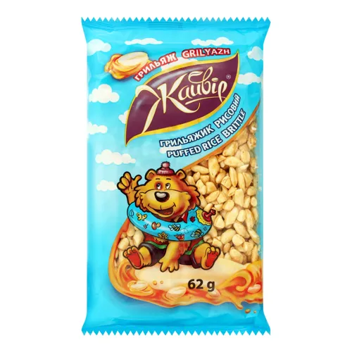 Грильяж Грильяжик рисовий Жайвір м/у 62г