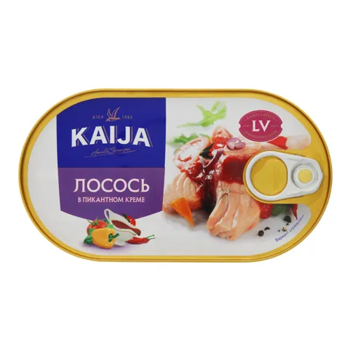 Лосось філе в пікантному кремі Kaija з/б 170г