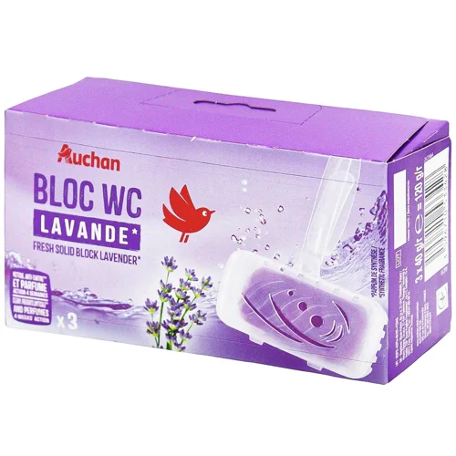 Блок туалетний Auchan Лаванда 3шт