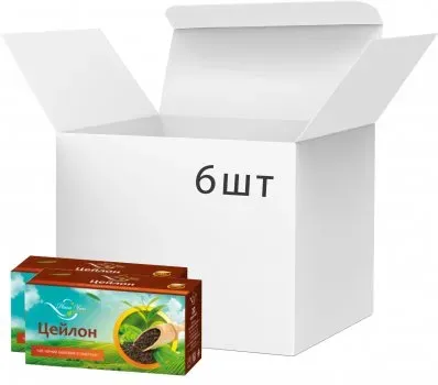 Чай чорний Наш Чай Цейлон 20 пакетиків х 6 шт