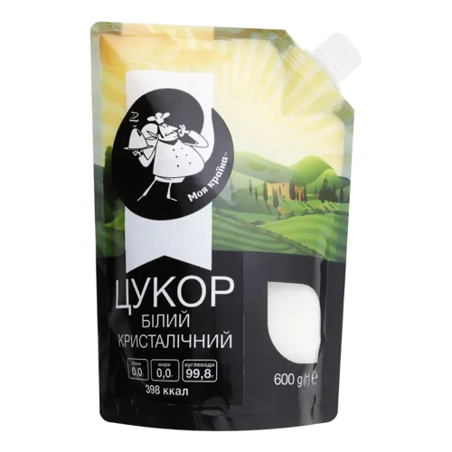 Цукор білий кристалічний Моя Країна д/п 600г