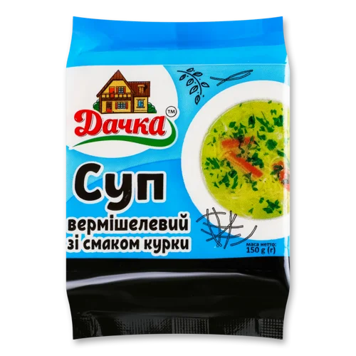 Суп Вермішелевий Зі Смаком Курки Дачка, м/у, 150г