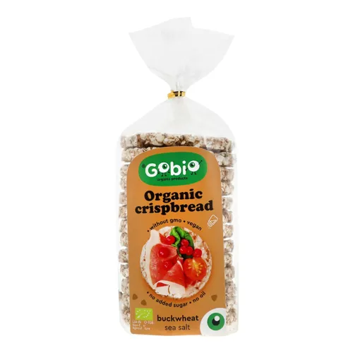 Хлібці гречані з морською сіллю Organic Gobio м/у 100г