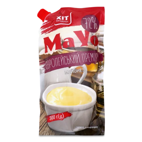 Майонез Вищого Ґатунку 72% Європейський Преміум MaYo, 300г