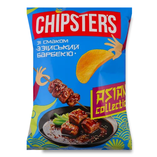 Чипси Картопляні Азійський Барбекю Asian Collection Chipster's, м/у 100г
