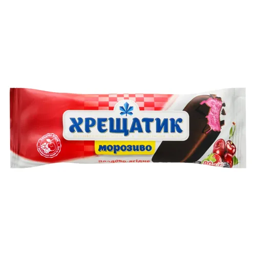 Морозиво плодово-ягідне у кондитерській глазурі Хрещатик м/у 80г