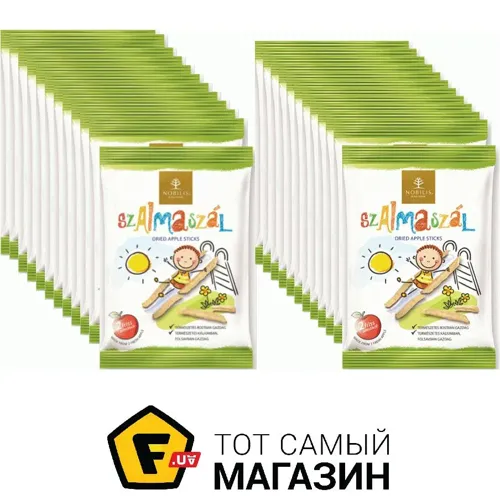 Чіпси Нобіліс яблучні соломка 2 свіжих яблука 25г